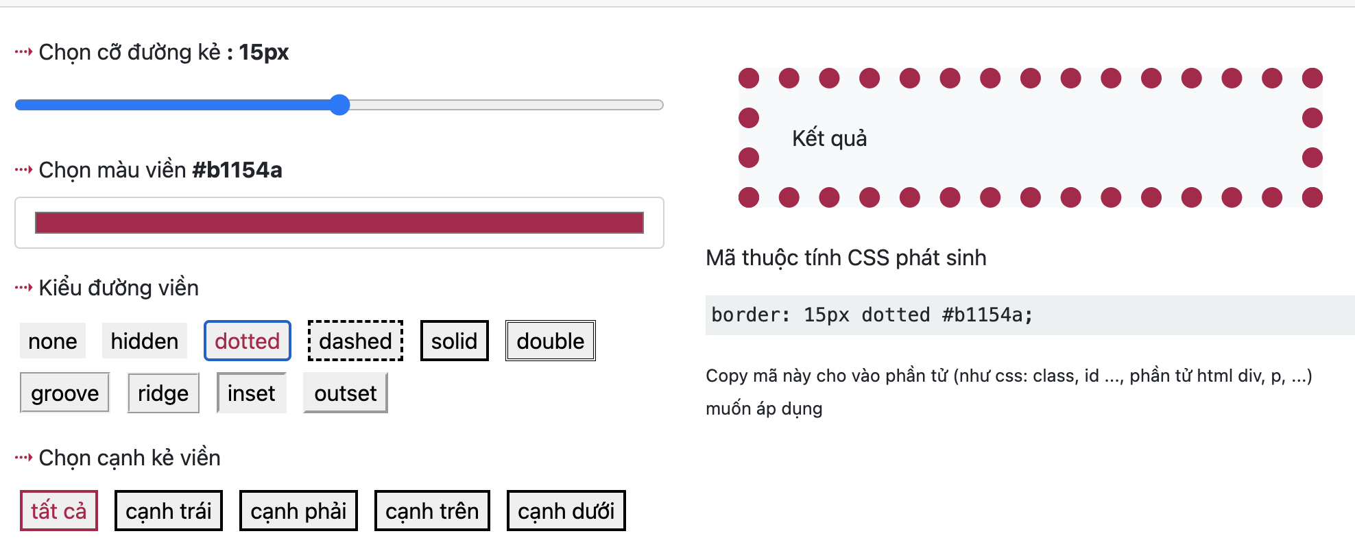 Border-color trong CSS dùng để làm gì?
