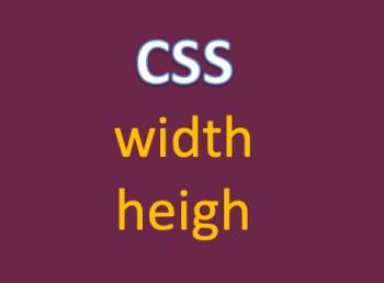Kích thước rộng cao phần tử HTML trong CSS