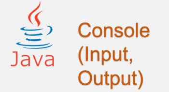 Sử dụng Console input và output trong Java