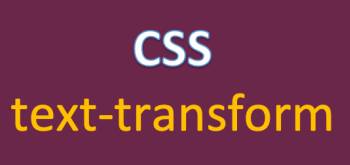 Thuộc tính text-transform trong CSS
