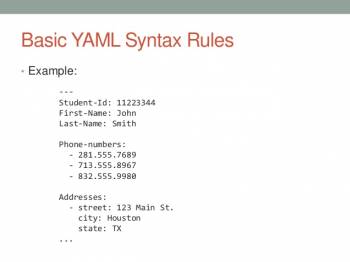 Tìm hiểu file YAML cơ bản